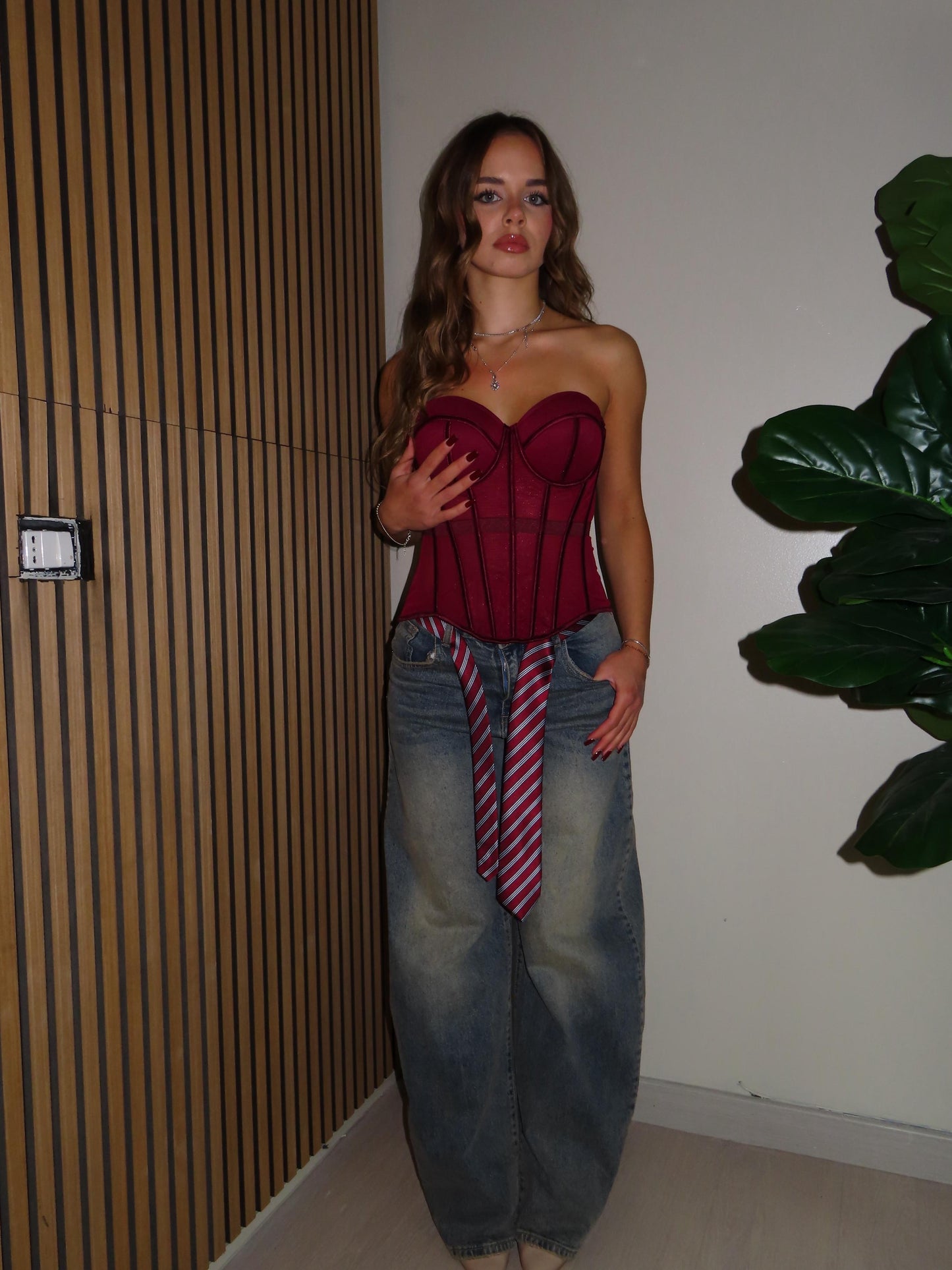 bustier REGULAR bordeaux