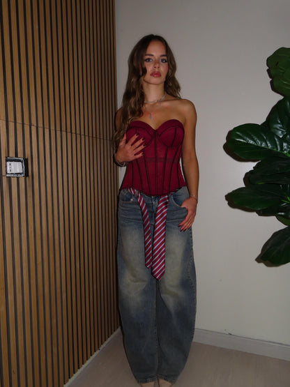 bustier REGULAR bordeaux