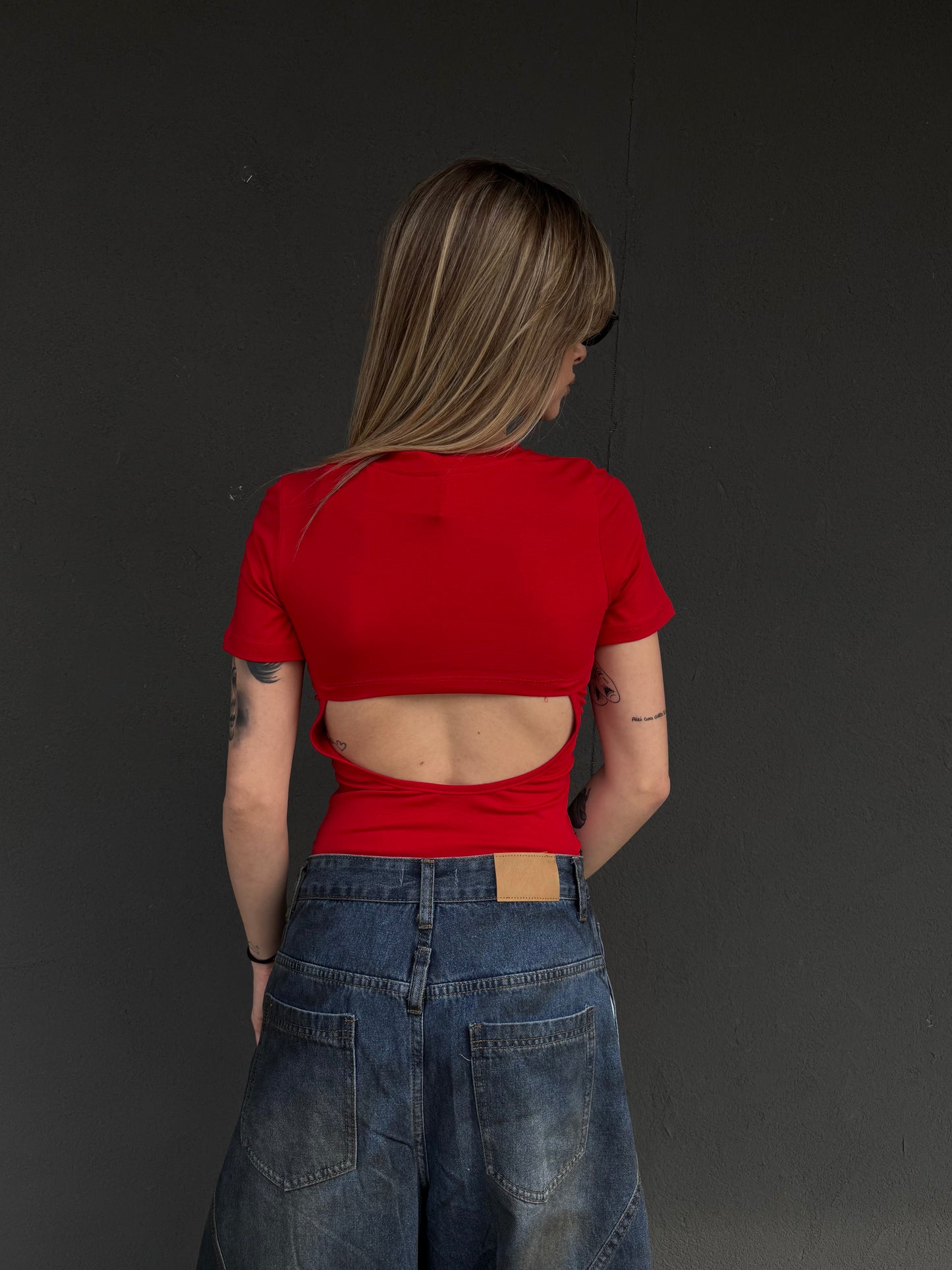 body T-SHIRT rosso