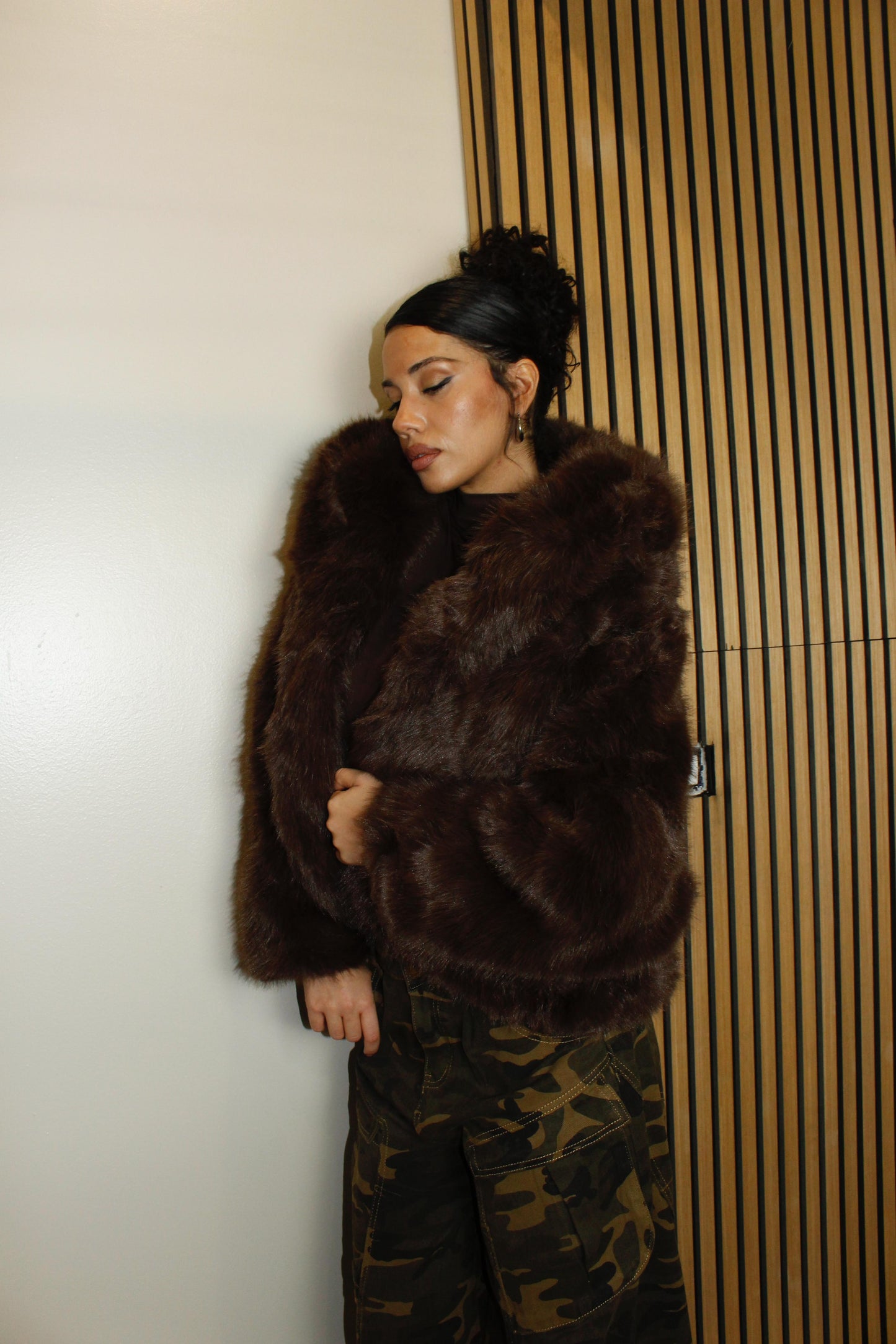 eco-pelliccia STAR marrone