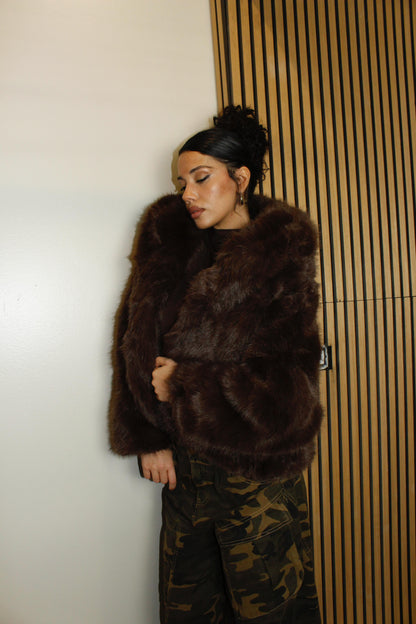 eco-pelliccia STAR marrone