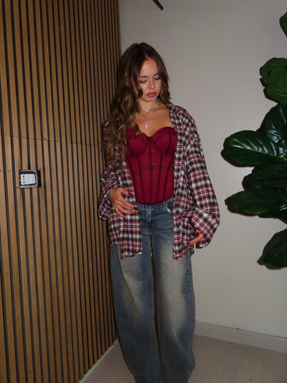 camicione MAXI bordeaux