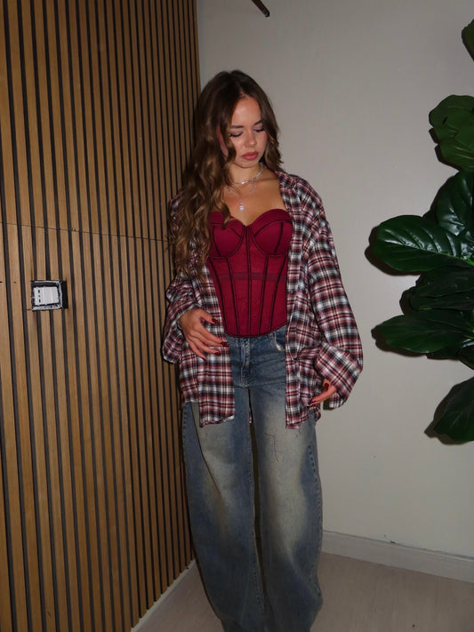 camicione MAXI bordeaux