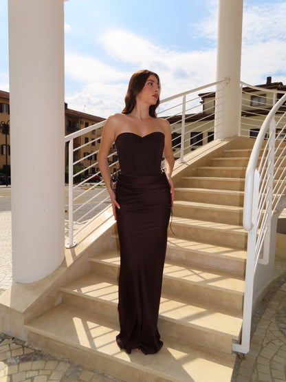abito CORSETTO marrone