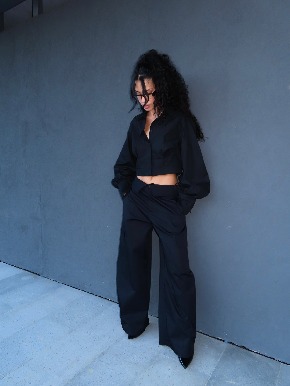 pantalone V CUT nero
