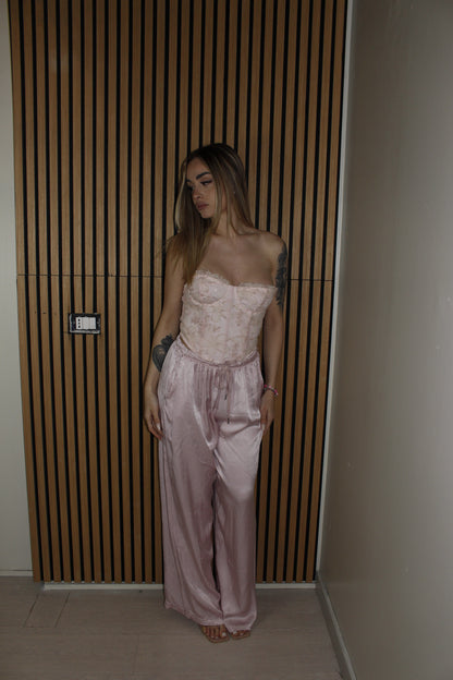 pantalone SATIN rosa
