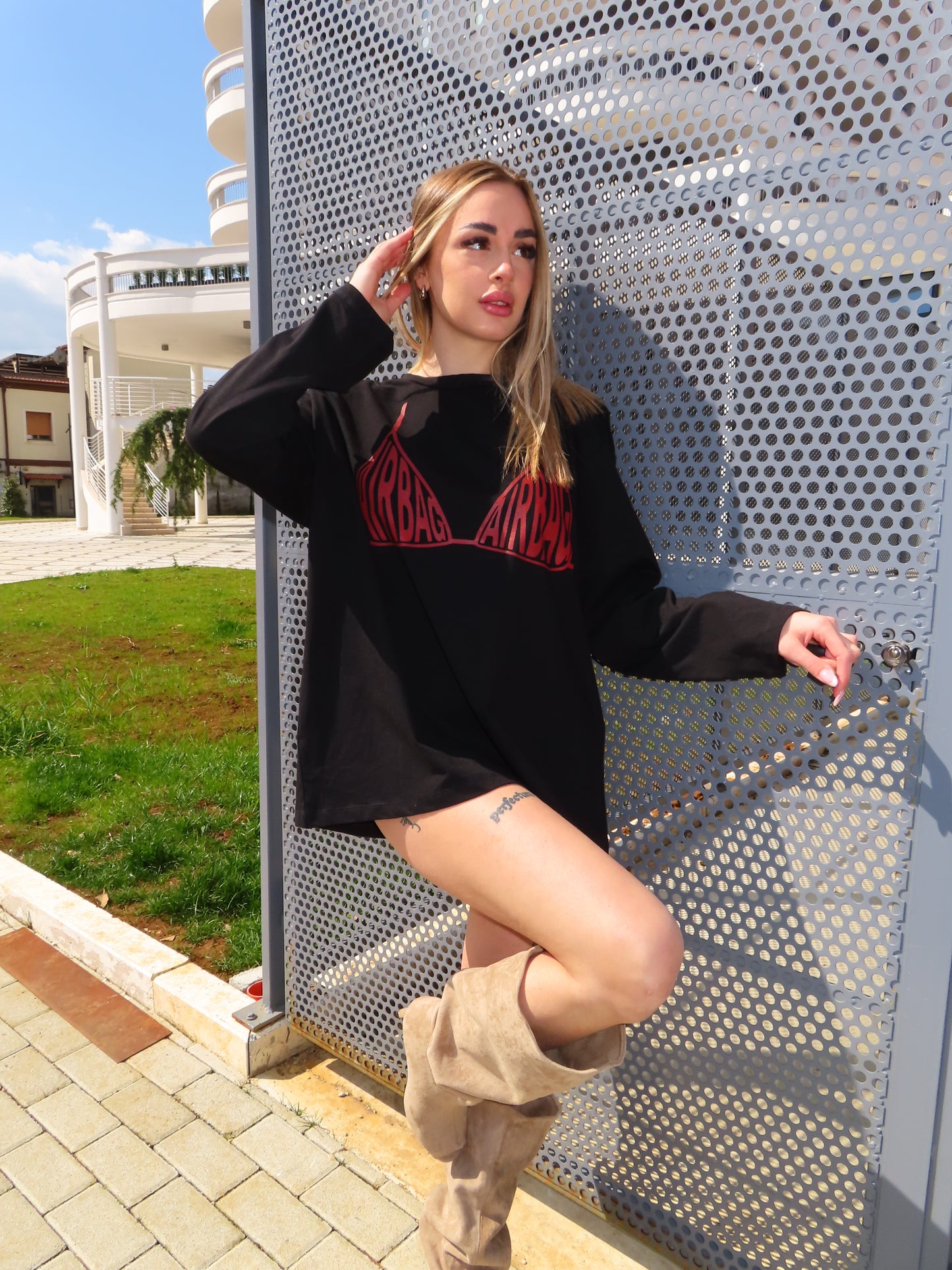 t shirt AIRBAG nera