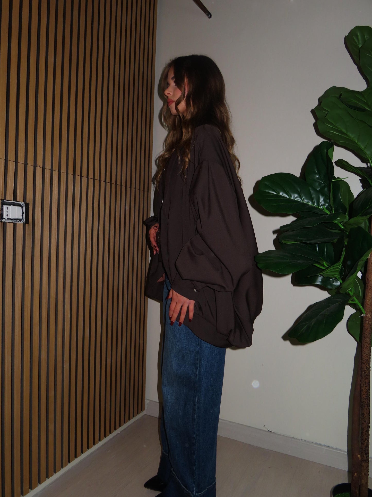 capotto in tessuto OVER