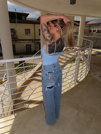 jeans tasca SWAROVSKI