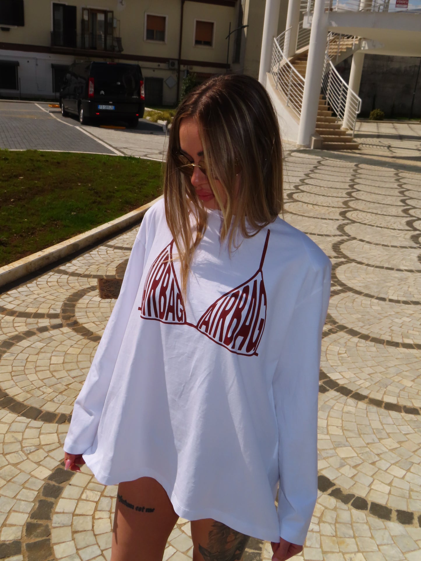 t-shirt AIRBAG bianca