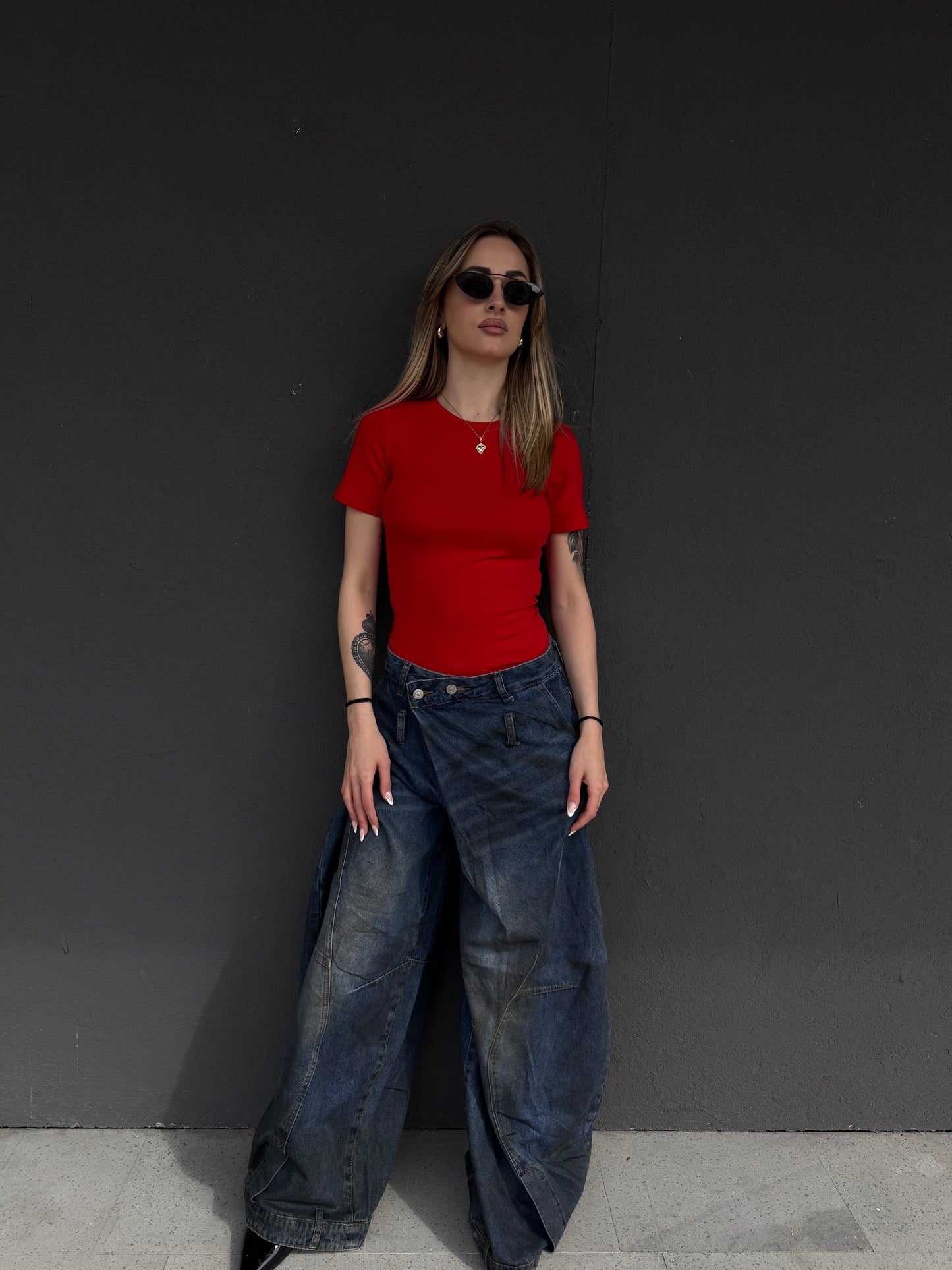 body T-SHIRT rosso