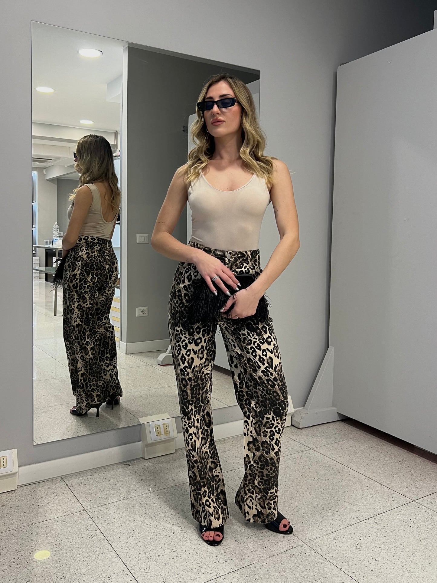 jeans leopard