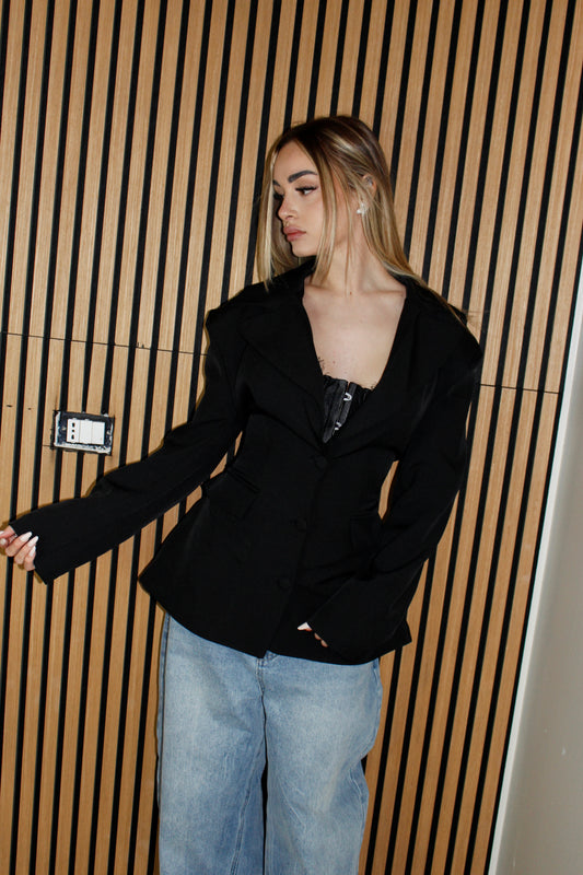 blazer CORSETTO nero