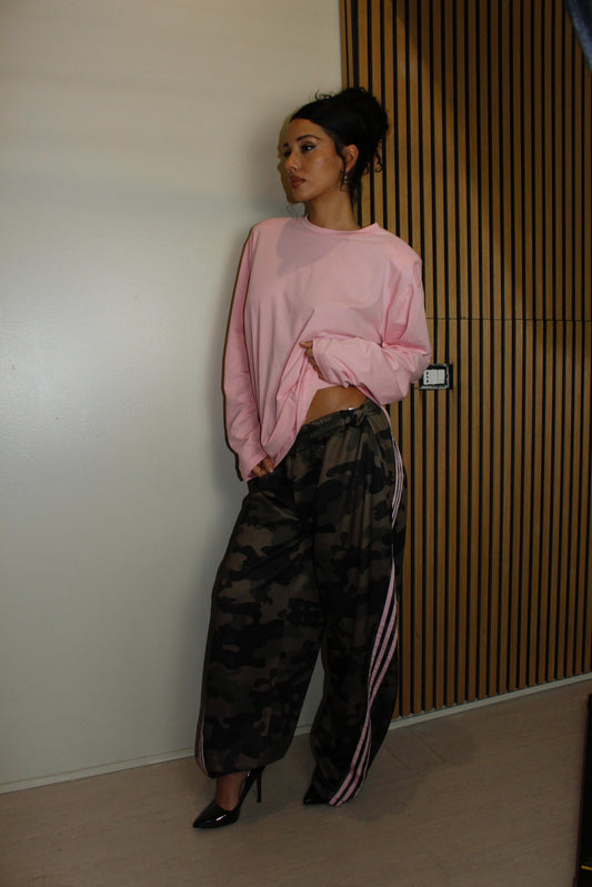 panta Adi militare rosa