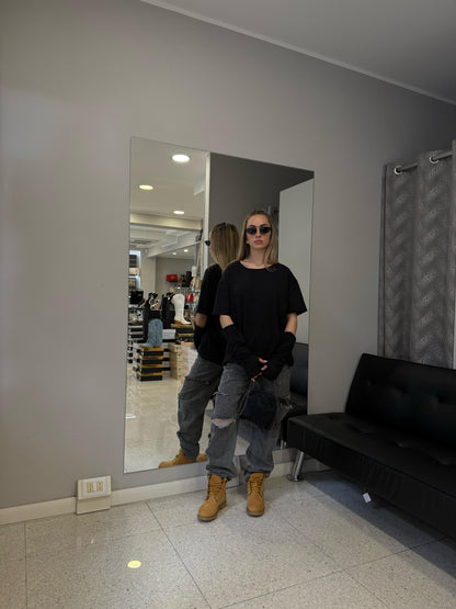 jeans grigio strapes