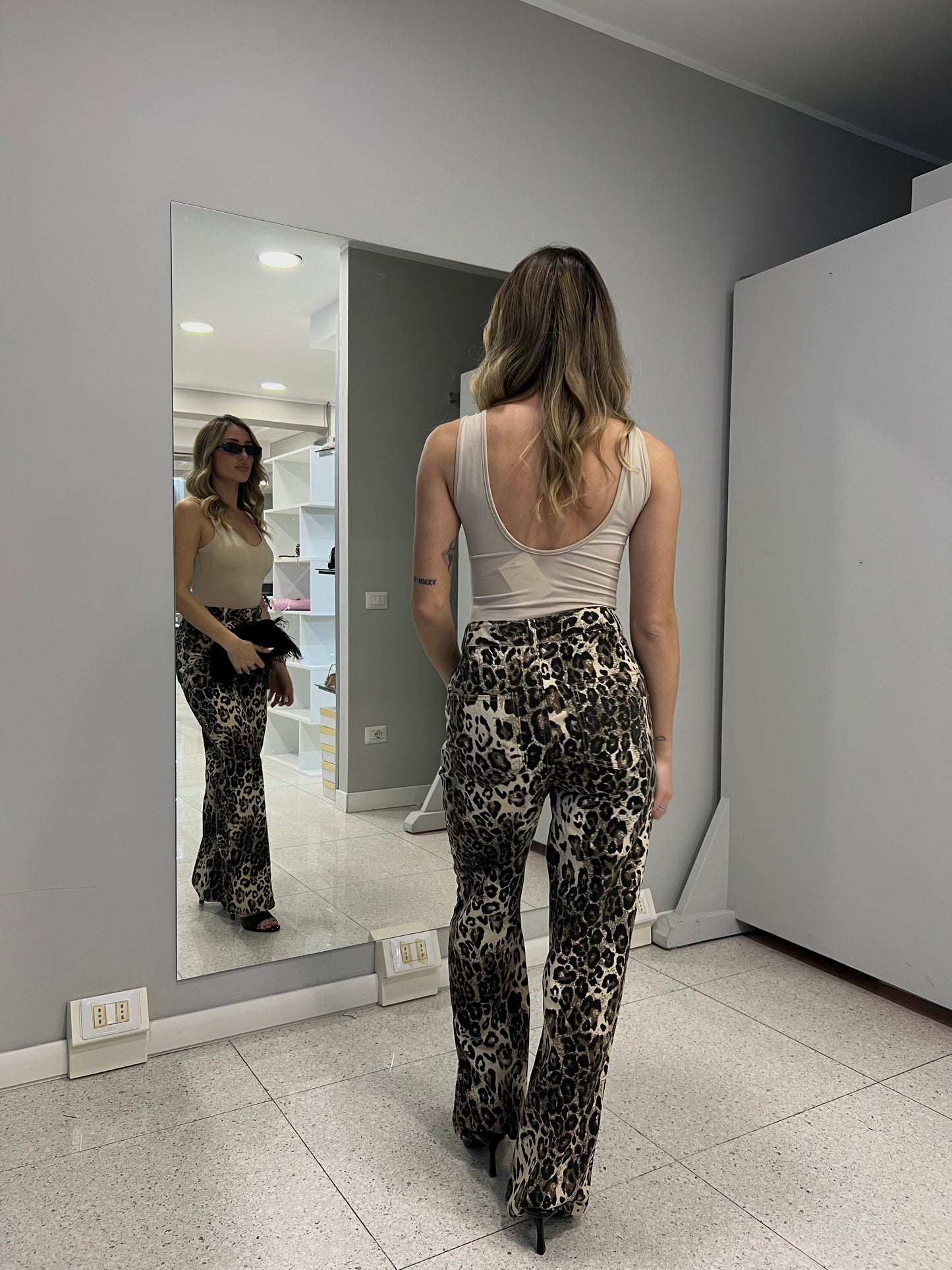 jeans leopard