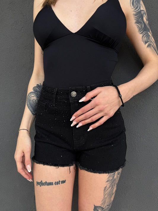 mini shorts con SWAROSKI