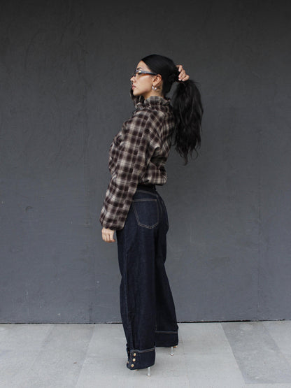 jeans RISVOLTO GOLD BOTTONS
