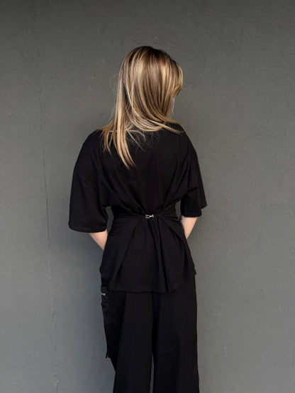 t-shirt POINT nera