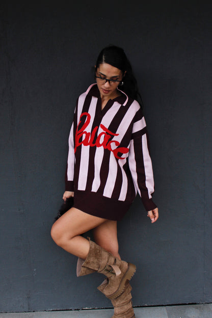 maglione/polo PALACE rosa/marrone
