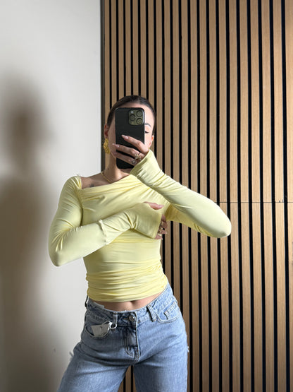 maglia KIM giallo pastello