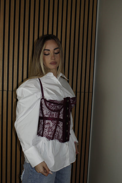 bustier MODEL bordeaux