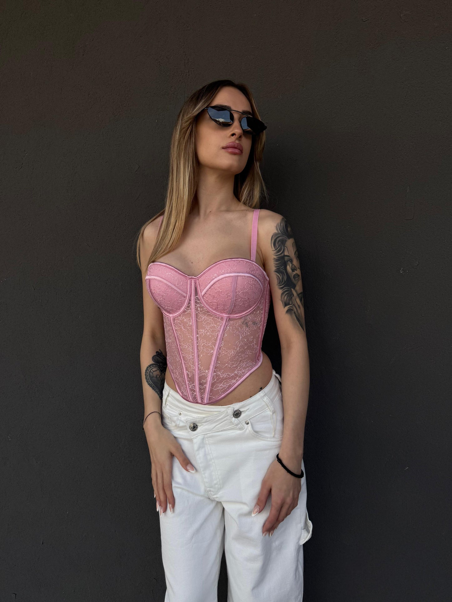 corsetto Lia rosa