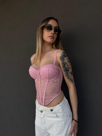 corsetto Lia rosa
