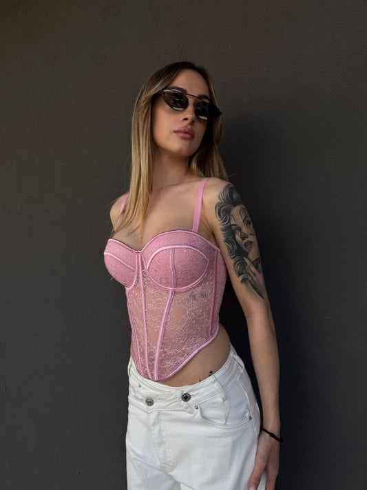 corsetto Lia rosa