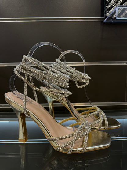 Sandalo Swarovski gold