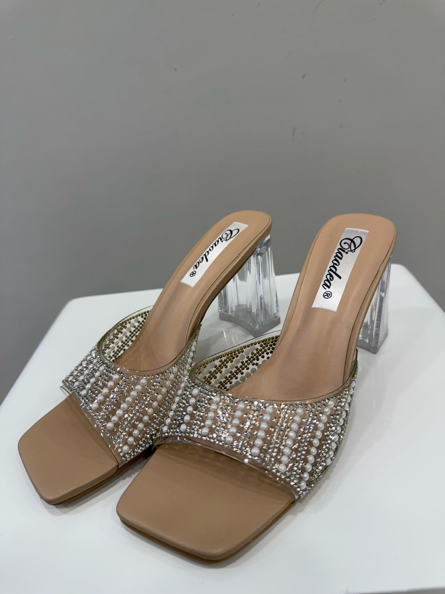 sandali Pearls trasparenti