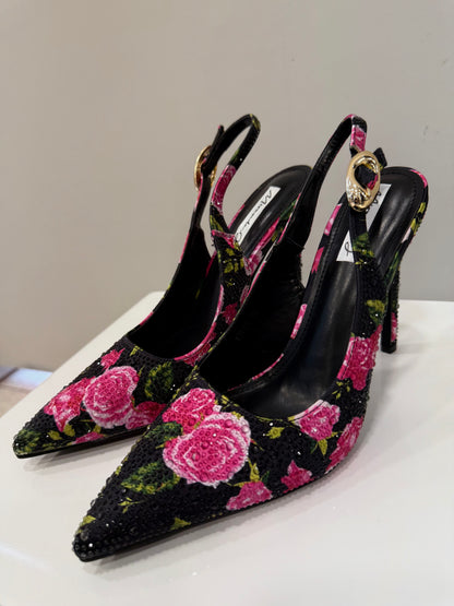 slingback Flores Swarovski