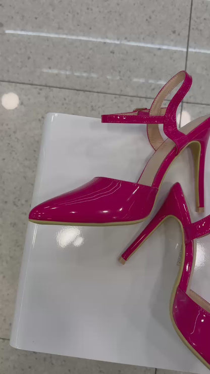 décolleté lucido fucsia